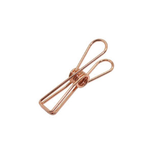 Luxe draadklem knijpers M 8mm rosegoud | CollectivWarehouse