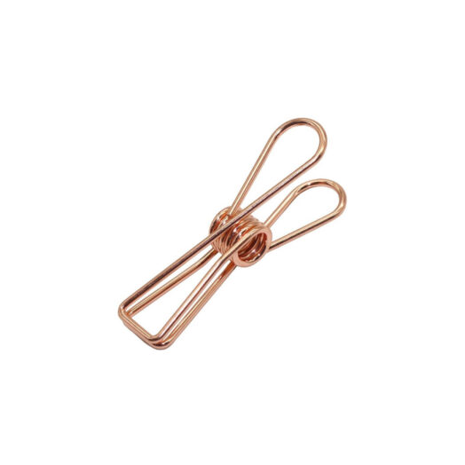 Luxe draadklem knijpers M 8mm rosegoud | CollectivWarehouse