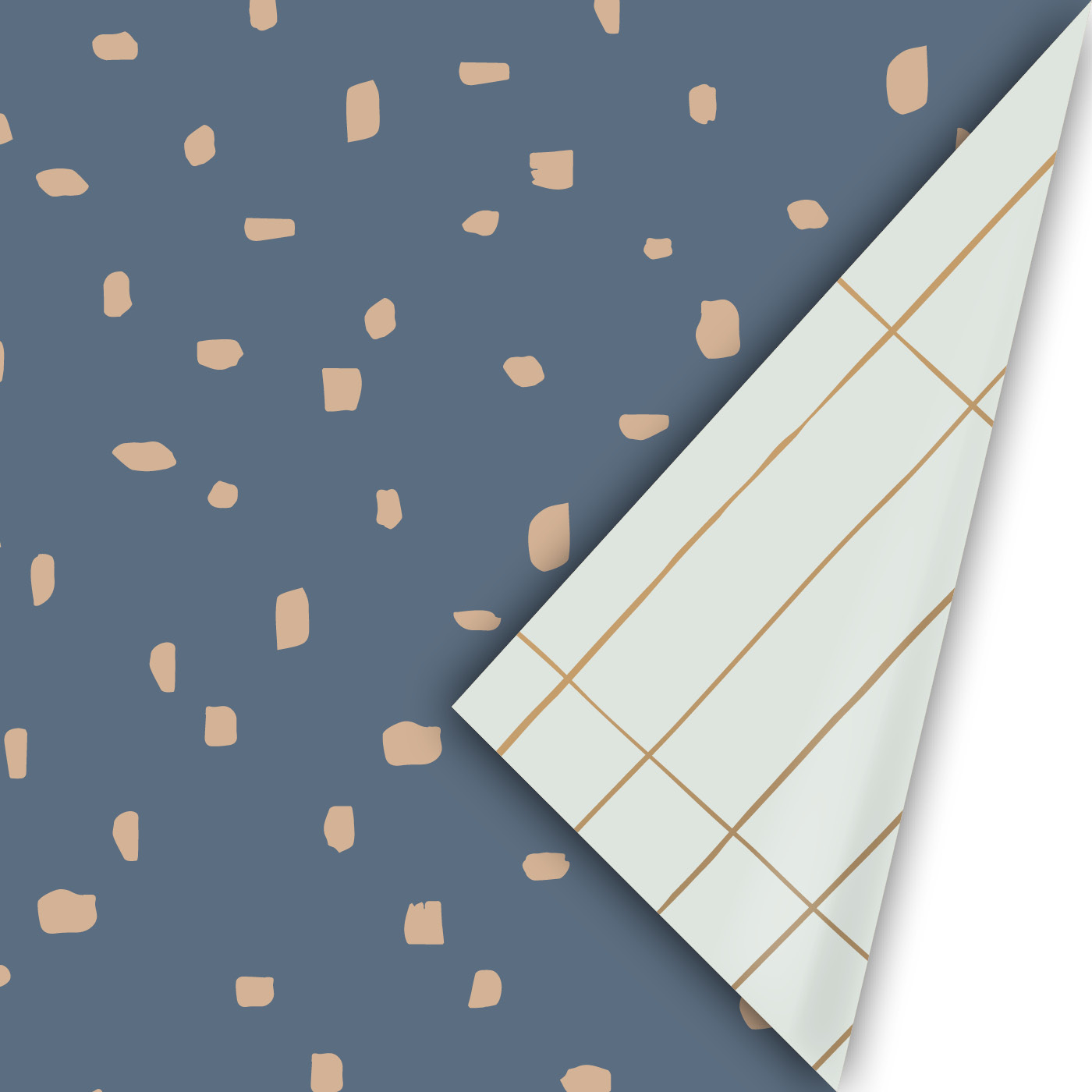 Cadeaupapier Minimal Dots cool | CollectivWarehouse