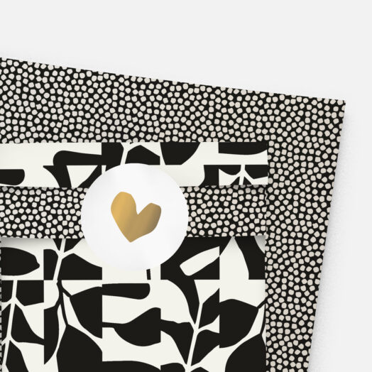 Cadeaupapier Cozy Cubes '23 zwart/champagne | CollectivWarehouse