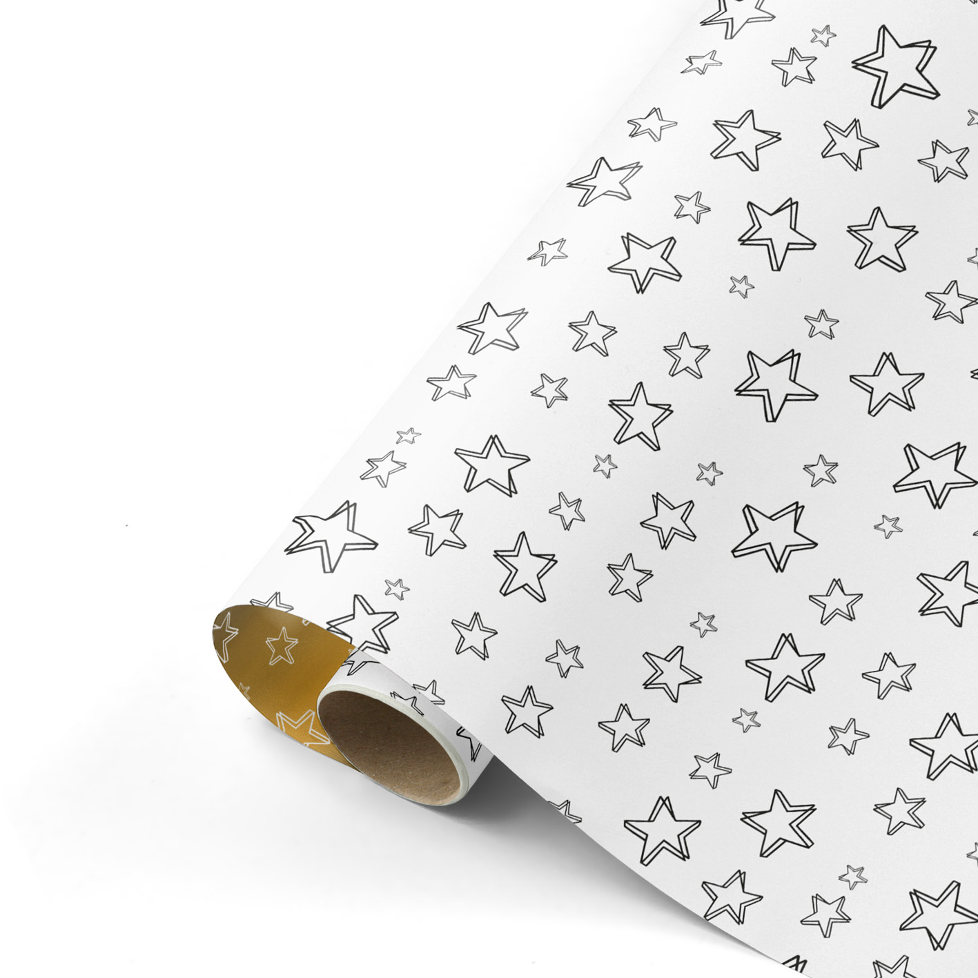 Cadeaupapier Super Stars zwart/wit | CollectivWarehouse