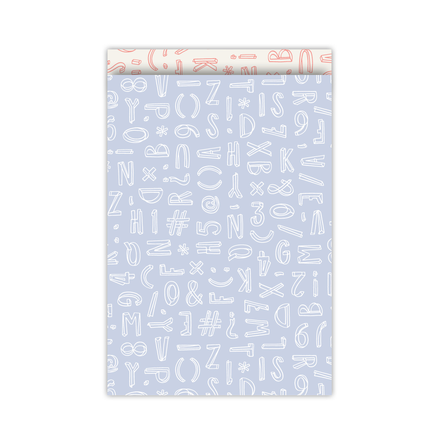 Cadeauzakjes Typo Graphic blauw/neon | CollectivWarehouse