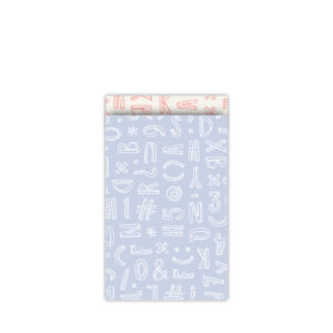 Cadeauzakjes Typo Graphic blauw/neon | CollectivWarehouse
