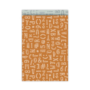 Cadeauzakjes Typo Graphic roest/wit | CollectivWarehouse