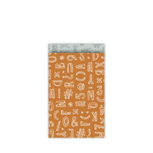 Cadeauzakjes Typo Graphic roest/wit | CollectivWarehouse