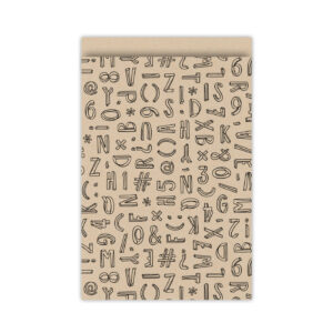 Cadeauzakjes Typo Graphic kraft/zwart | CollectivWarehouse