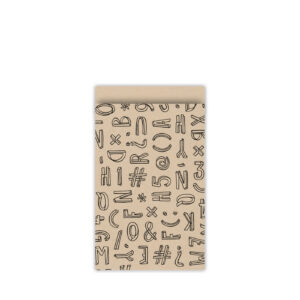 Cadeauzakjes Typo Graphic kraft/zwart | CollectivWarehouse