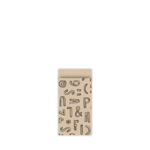Cadeauzakjes Typo Graphic kraft/zwart | CollectivWarehouse
