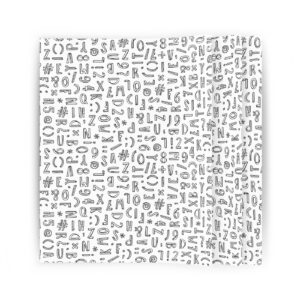 Zijdepapier Typo Graphic zwart | CollectivWarehouse