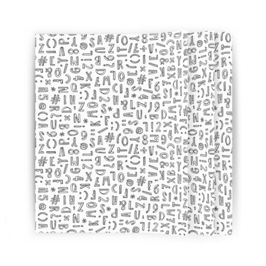 Zijdepapier Typo Graphic zwart | CollectivWarehouse