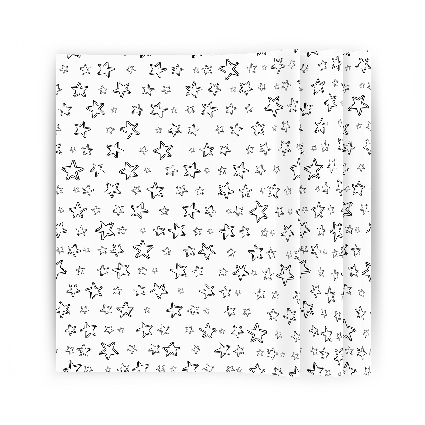 Zijdepapier Super stars zwart/wit | CollectivWarehouse