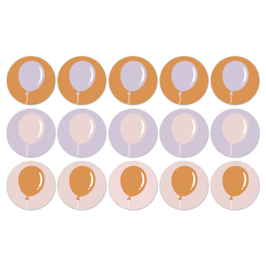 Cadeaustickers Balloons warm | CollectivWarehouse