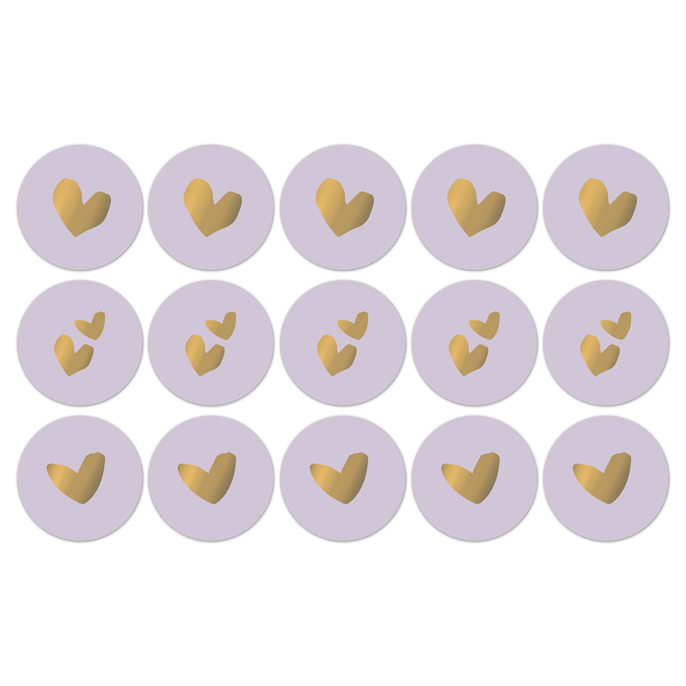 Cadeaustickers Solo Hearts lila | CollectivWarehouse