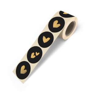 Cadeaustickers Solo Hearts zwart | CollectivWarehouse