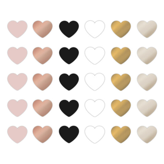 Cadeaustickers Mini Hearts mix '24 chique | CollectivWarehouse