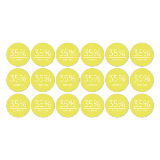 Kortingsstickers op rol 35% korting | CollectivWarehouse