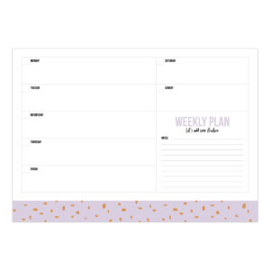 A4 Weekly plan Minimal Dots | CollectivWarehouse