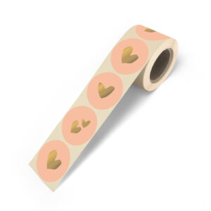 Cadeaustickers Solo Hearts peach | CollectivWarehouse