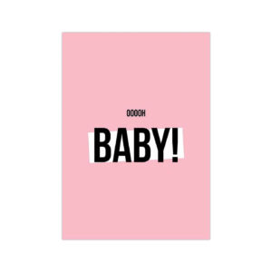 Kaart Ooooh Baby Girl, per 10 stuks