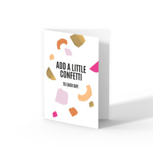 Greeting card Add a little Confetti, per 10 stuks