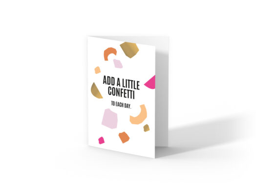 Greeting card Add a little Confetti, per 10 stuks