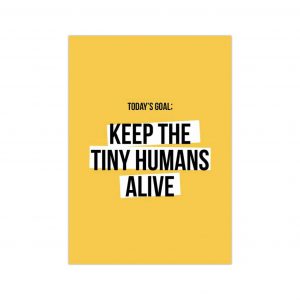 Kaart Tiny Humans, per 5 stuks