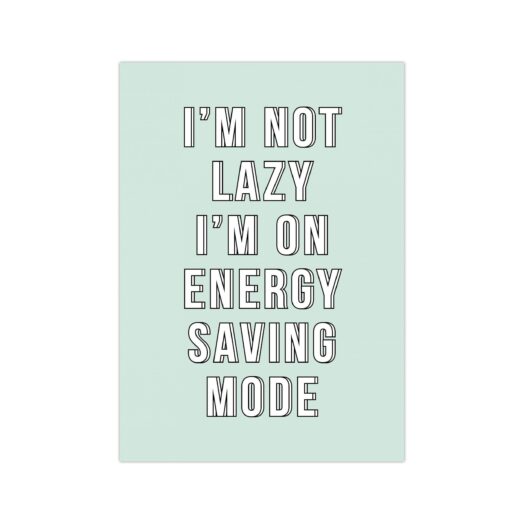Kaart Energy Saving Mode, per 5 stuks