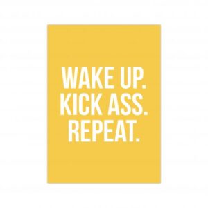 Kaart Kick Ass, per 5 stuks