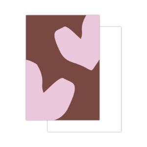 Spring '25 warm minikaartjes - 20 stuks - aubergine