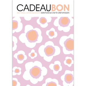 Cadeaubonnen Retro Flowers – 25 stuks