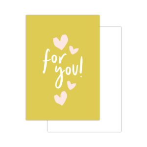 Summer '25 minikaartjes - 20 stuks - yellow - for you
