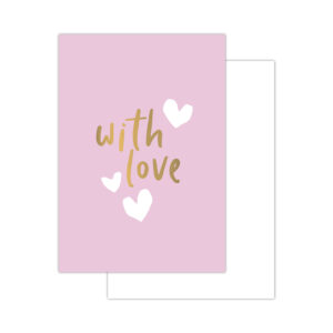 Summer '25 minikaartjes - 20 stuks - pink - with love