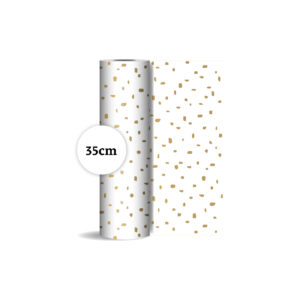 Zijdepapier Minimal Dots wit/goud | CollectivWarehouse
