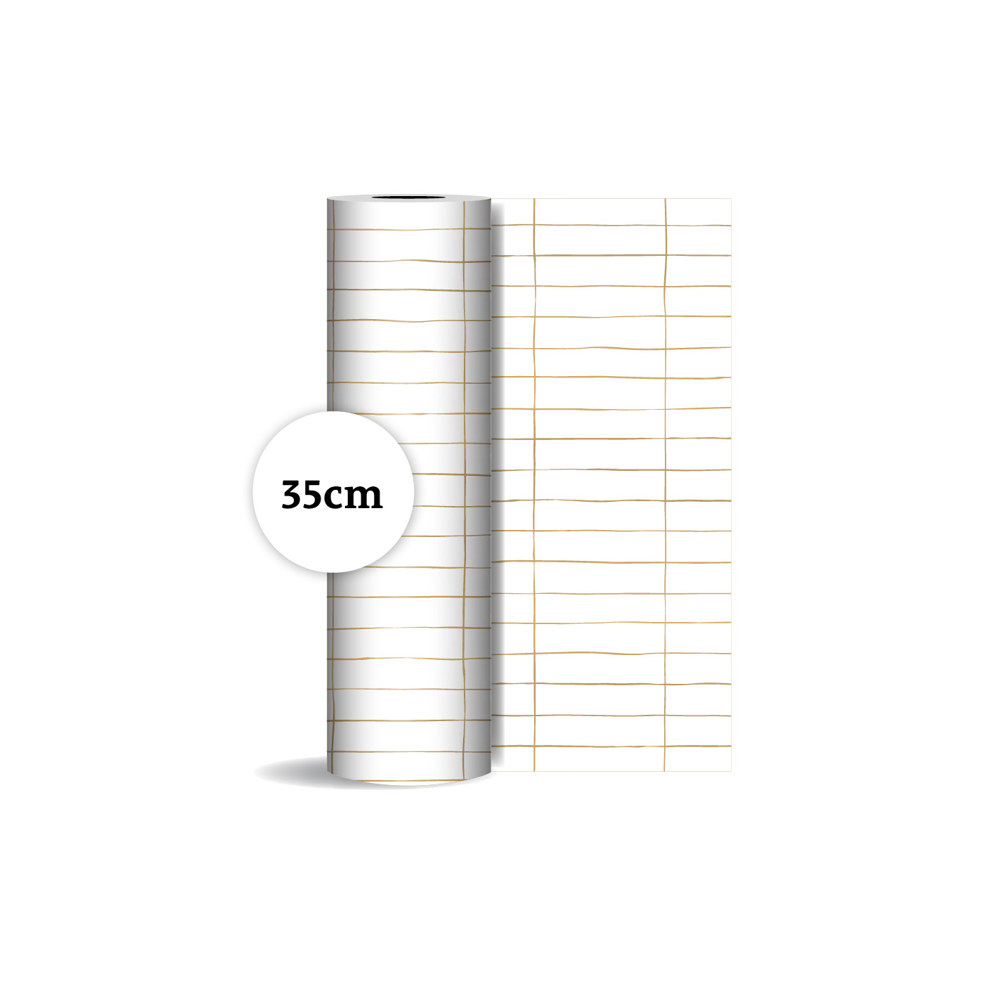 Zijdepapier Slim Tiles wit/goud | CollectivWarehouse