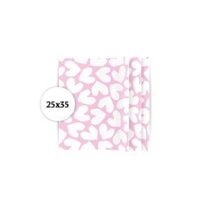 Zijdepapier XL Solo Hearts frisroze | CollectivWarehouse