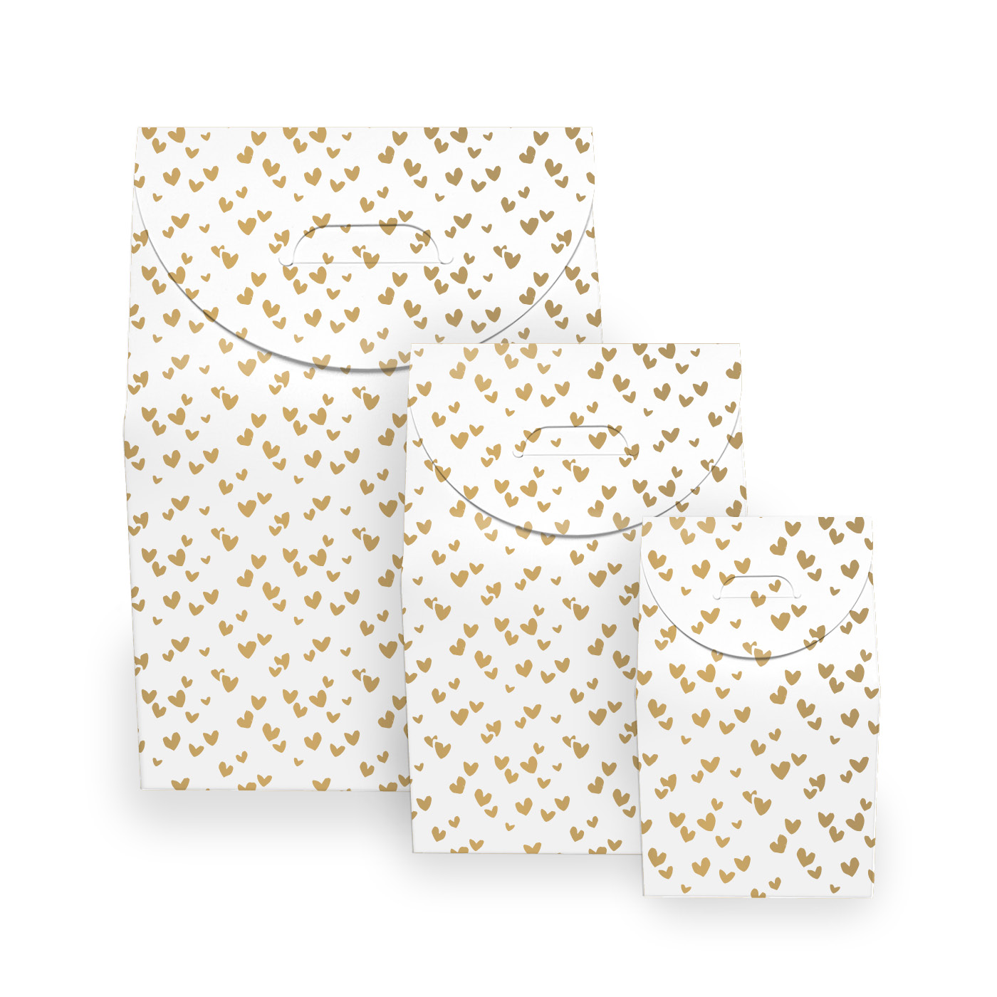 Cadeaudoosjes Solo Hearts goud/wit | CollectivWarehouse