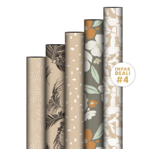 INPAKDEALS - 10x5 rollen cadeaupapier - SET 4