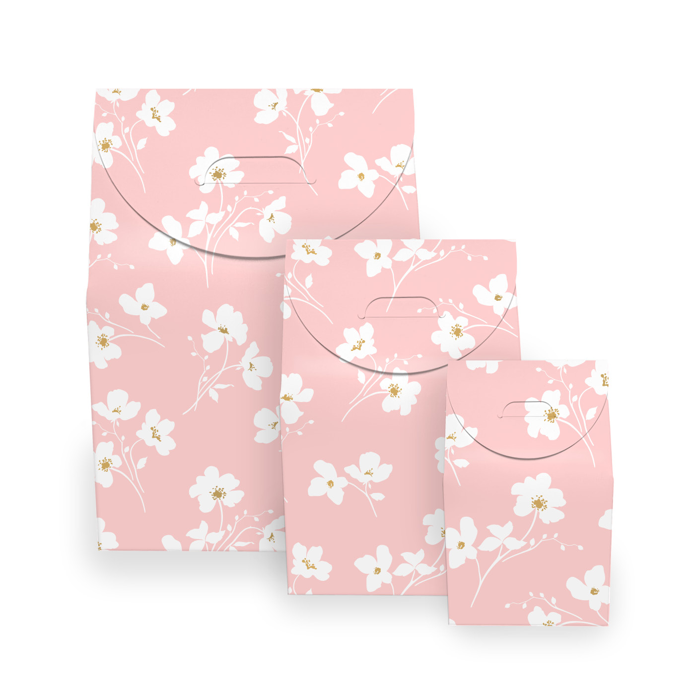 Cadeaudoosjes Classic Flowers roze/goud | CollectivWarehouse